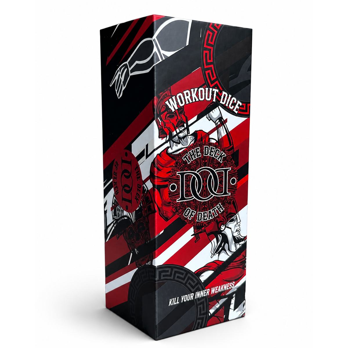 Front of the Deck of Death Workout Dice box